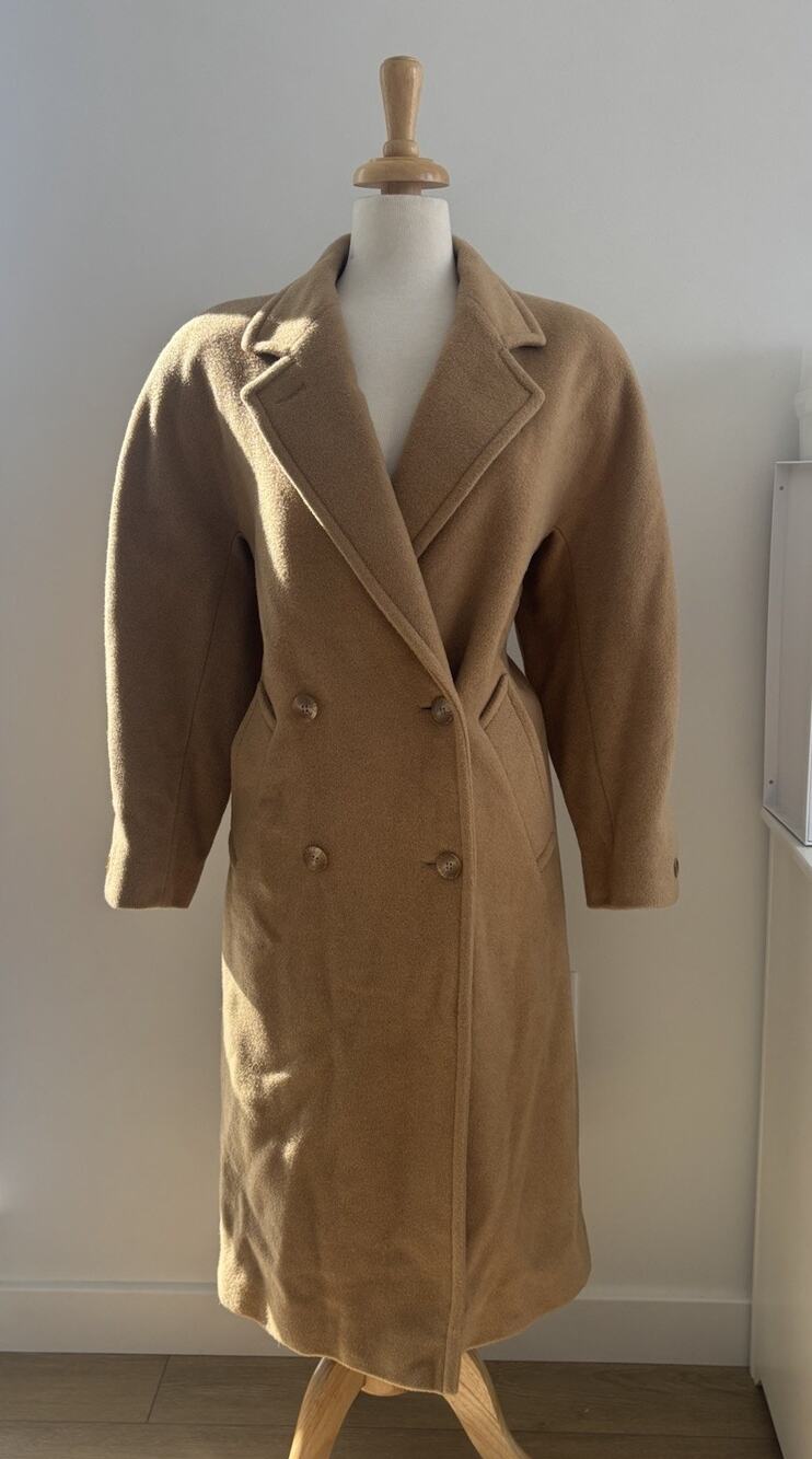 Vintage J. Percy Marvin Richard's Double Breasted Long Trench Coat Size 2